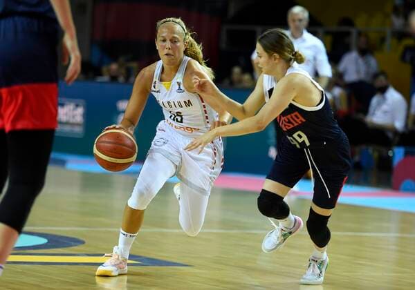 STRASBOURG, FRANCE - JUNE 23 : Julie Allemand of Belgium pictured during FIBA Women s Eurobasket match between Belgium and Russia on june 23, 2021 in Strasbourg, France 23 06 2021 BASKET BALL : France Vs Bosnie - Women s Eurobasket - 23 06 2021 Photonews Panoramic 