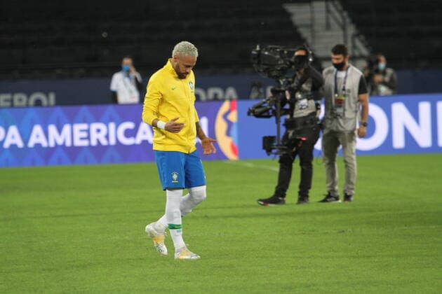 June 23, 2021, Rio de Janeiro, Brazil: Neymar, Brazilian National Soccer team, during soccer match between Brazil and Colombia, valid for 3rd round of Group B of Copa America, held at Nilton Santos stadium (Engenhao), in Rio de Janeiro, on Wednesday night (23). Brazil won 2-1.  Copyright: xNiyixFotex