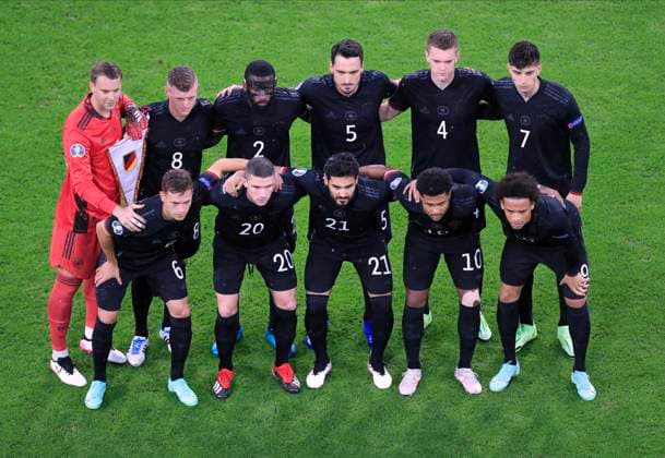 TEAM Germany with Manuel Neuer UEFA European Football Championship 2020 Preliminary Round Match Germany Hungary 2 2 on 23 June 2021 in Munich DFL REGULATIONS PROHIBIT ANY USE OF PHOTOGRAPHS as IMAGE SEQUENCES and or QUASI VIDEO