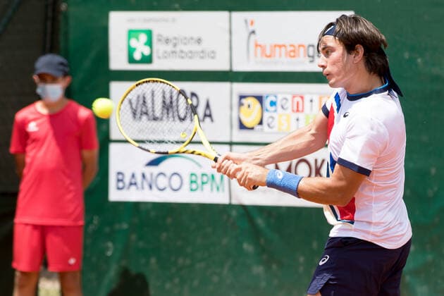 Mandatory Credit: Photo by Valerio Origo LiveMedia Shutterstock (12167679z) ZEPPIERI Giulio Italian player Tennis Internationals ATP, Tennis Herren Challenger Milano 2021, Milan, Italy - 24 Jun 2021 Tennis Internationals ATP Challenger Milano 2021, Milan, Italy - 24 Jun 2021  Copyright: xValerioxOrigo LiveMedia Shutterstockx 12167679z