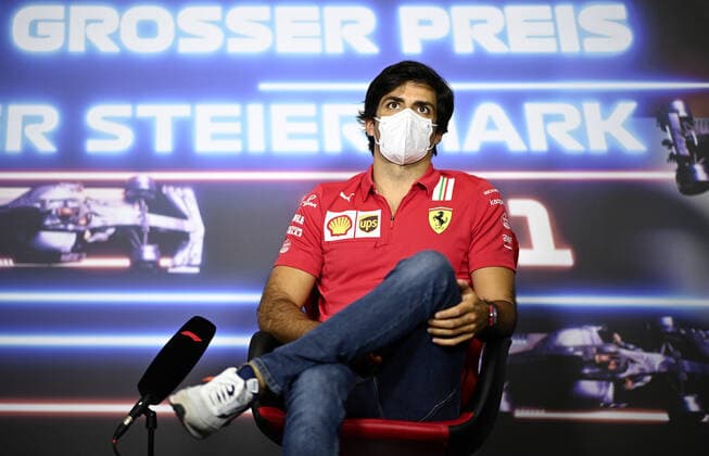 F1 Grand Prix of Styria 55 Carlos Sainz (ESP, Scuderia Ferrari Mission Winnow), F1 Grand Prix of Styria at Red Bull Ring on June 24, 2021 in Spielberg, Austria. (Photo by Christian Bruna EPA FIA Pool via HOCH ZWEI) Spielberg Austria Poolfoto HOCH ZWEI Pool EPA-EFE ,EDITORIAL USE ONLY