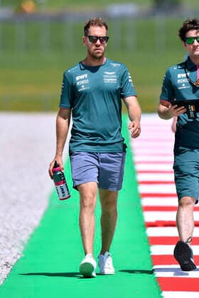 VETTEL Sebastian F1 Team Aston Martin at the track inspection on 1 day at the Austriaring F1 season 2021 GP of Austria on 24 June 2021 at Spielberg