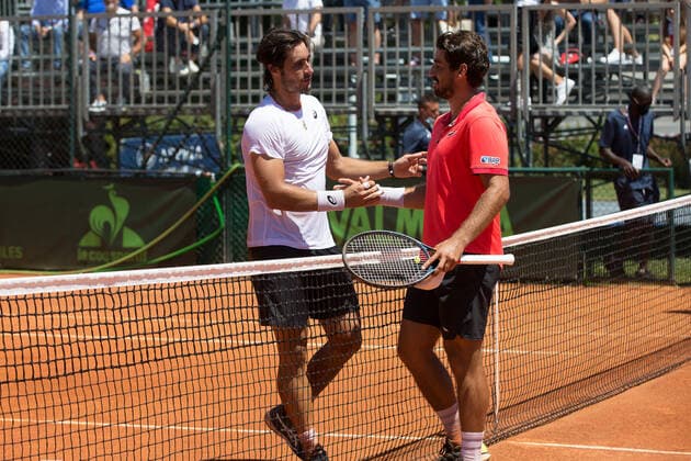 Giulio Moroni and Orlando Luz during ATP, Tennis Herren Challenger Milano 2021, Tennis Internationals in Milan, Italy, June 24 2021  Copyright: xLiveMedia ValerioxOrigox xIPAx xLiveMediax 0