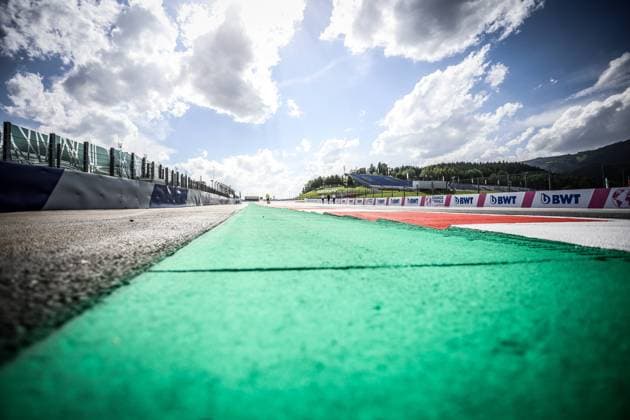 FORMULA 1 - GP of Styria 2021 SPIELBERG,AUSTRIA,24.JUN.21 - MOTORSPORTS, FORMULA 1 - Grand Prix of Styria, Red Bull Ring, preview. Image shows a feature of the track.  GEPAxpictures xManfredxBinder