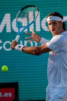 Spanish tennis player Feliciano Lopez returns the ball to French player Adrian Mannarino during their Mallorca Championschip ATP, Tennis Herren quarterfinal match held in Santa Ponca, Majorca, Spain, 24 June 2021. Mallorca Championschip ATP !ACHTUNG: NUR REDAKTIONELLE NUTZUNG!  Copyright: xCatixCladerax GRAF7433 20210624-d4ed6beb07046e64e11baf5b9fb38be0aa704641