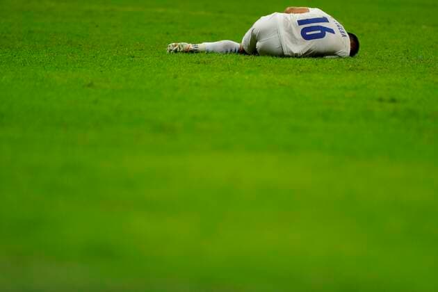 Paraguay s Angel Cardozo reacts today, during a match for Group A of the Copa America at the Mane Garrincha Stadium in Brasilia, Brazil, 24 June 2021. Chile - Paraguay !ACHTUNG: NUR REDAKTIONELLE NUTZUNG!  Copyright: xJoedsonxAlvesx AME8436 20210625-3dff647f2f4ea08f7bcde5eac12f312d9b35523d