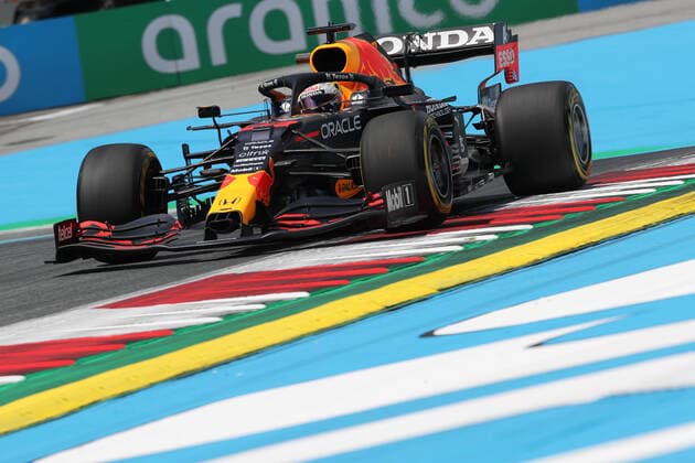 33 Max Verstappen (NED, Red Bull Racing), F1 Grand Prix of Styria at Red Bull Ring on June 25, 2021 in Spielberg, Austria. (Photo by HOCH ZWEI Italy Photo Press) (Verwendung nur in Deutschland - GERMANY ONLY) *** 33 Max Verstappen NED, Red Bull Racing , F1 Grand Prix of Styria at Red Bull Ring on June 25, 2021 in Spielberg, Austria Photo by HOCH ZWEI Italy Photo Press Use in Germany GERMANY ONLY 