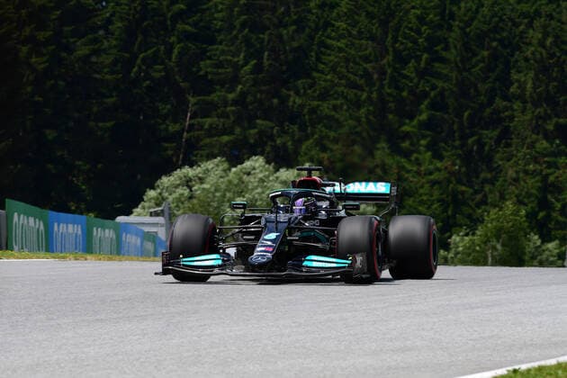 F1 Grand Prix of Styria - Practice Lewis Hamilton of Mercedes-AMG Petronas F1 Team drive his W12 single-seater during free practice of Styrian Grand Prix, 8th round of Formula One World Championship, WM, Weltmeisterschaft in Red Bull Ring in Spielberg, Styria, Austia, 25 June 2021 Spielberg Styria Austria diodato-notitle210625_npze1  Copyright: xAndreaxDiodatox