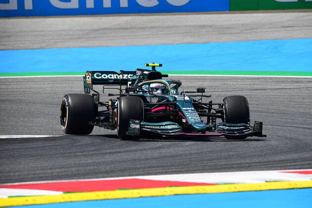 F1 Grand Prix of Styria - Practice Sebastian Vettel of Aston Martin Cognizant F1 Team drive his AMR21 single-seater during free practice of Styrian Grand Prix, 8th round of Formula One World Championship, WM, Weltmeisterschaft in Red Bull Ring in Spielberg, Styria, Austia, 25 June 2021 Spielberg Styria Austria diodato-notitle210625_npH3u  Copyright: xAndreaxDiodatox