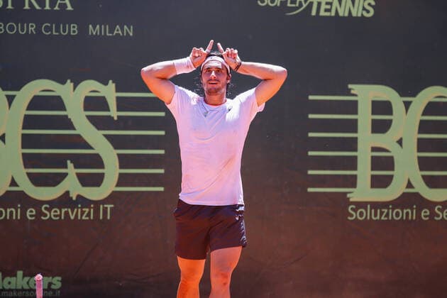 The Italian Tennis player Gian Marco Moron during ATP, Tennis Herren Challenger Milano 2021, Tennis Internationals in Milan, Italy, June 25 2021  Copyright: xLiveMedia RobertaxCorradinx xIPAx xLiveMediax 0