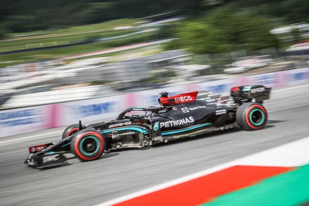 Formula 1 - GP of Styria 2021 SPIELBERG,AUSTRIA,25.JUN.21 - MOTORSPORTS, FORMULA 1 - Grand Prix of Styria, Red Bull Ring, free practice. Image shows Lewis Hamilton (GBR Mercedes).  GEPAxpictures xManfredxBinder