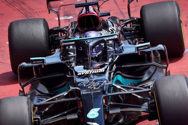 F1 Grand Prix of Styria 44 Lewis Hamilton (GBR, Mercedes-AMG Petronas F1 Team), F1 Grand Prix of Styria at Red Bull Ring on June 25, 2021 in Spielberg, Austria. (Photo by Steve Etherington for Mercedes-Benz Grand Prix Ltd. Daimler AG FIA Pool via HOCH ZWEI) Spielberg Austria Poolfoto HOCH ZWEI Pool Daimler AG ,EDITORIAL USE ONLY
