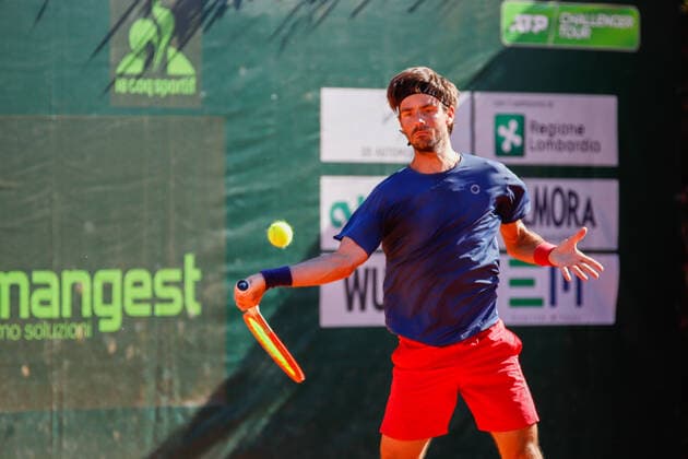 Mandatory Credit: Photo by Roberta Corradin LiveMedia Shutterstock (12169215cy) The Portuguese tennis player Gastao Elias Tennis Internationals ATP, Tennis Herren Challenger Milano 2021, Milan, Italy - 25 Jun 2021 Tennis Internationals ATP Challenger Milano 2021, Milan, Italy - 25 Jun 2021  Copyright: xRobertaxCorradin LiveMedia Shutterstockx 12169215cy