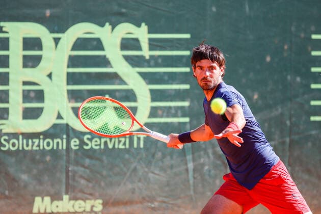 Mandatory Credit: Photo by Roberta Corradin LiveMedia Shutterstock (12169215cr) The Portuguese tennis player Gastao Elias Tennis Internationals ATP, Tennis Herren Challenger Milano 2021, Milan, Italy - 25 Jun 2021 Tennis Internationals ATP Challenger Milano 2021, Milan, Italy - 25 Jun 2021  Copyright: xRobertaxCorradin LiveMedia Shutterstockx 12169215cr
