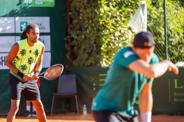 Tristan-Samuel Weissborn and Dustin Brown during ATP, Tennis Herren Challenger Milano 2021, Tennis Internationals in Milan, Italy, June 25 2021  Copyright: xLiveMedia RobertaxCorradinx xIPAx xLiveMediax 0