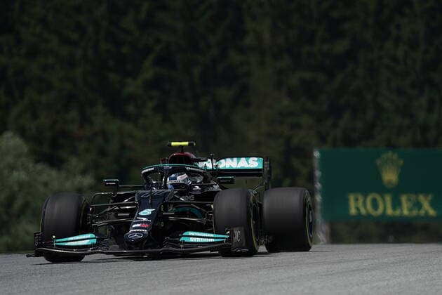 Formula 1 BWT Grand Prix of Styria 2021 25 06 2021, Red Bull Ring , Spielberg, Formula 1 BWT Grand Prix of Styria 2021 , in the picture Valtteri Bottas FIN 77 , Mercedes AMG Petronas Formula One Team nordphotoxGmbHx xBratic nph00250