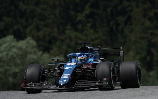 Formula 1 BWT Grand Prix of Styria 2021 25 06 2021, Red Bull Ring , Spielberg, Formula 1 BWT Grand Prix of Styria 2021 , in the picture Fernando Alonso ESP 14 , Alpine F1 Team nordphotoxGmbHx xBratic nph00250