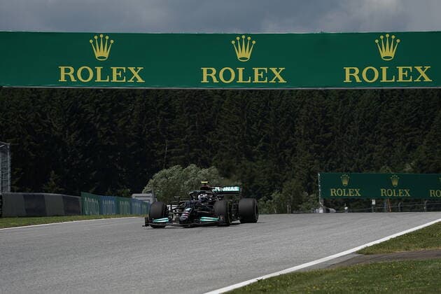Formula 1 BWT Grand Prix of Styria 2021 25 06 2021, Red Bull Ring , Spielberg, Formula 1 BWT Grand Prix of Styria 2021 , in the picture Valtteri Bottas FIN 77 , Mercedes AMG Petronas Formula One Team nordphotoxGmbHx xBratic nph00250