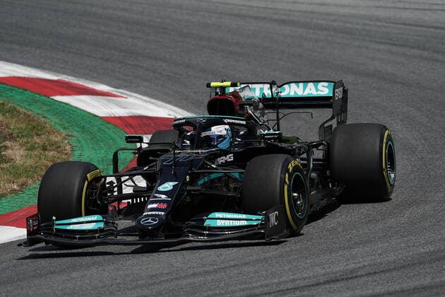 Formula 1 BWT Grand Prix of Styria 2021 25 06 2021, Red Bull Ring , Spielberg, Formula 1 BWT Grand Prix of Styria 2021 , in the picture Valtteri Bottas FIN 77 , Mercedes AMG Petronas Formula One Team nordphotoxGmbHx xBratic nph00250