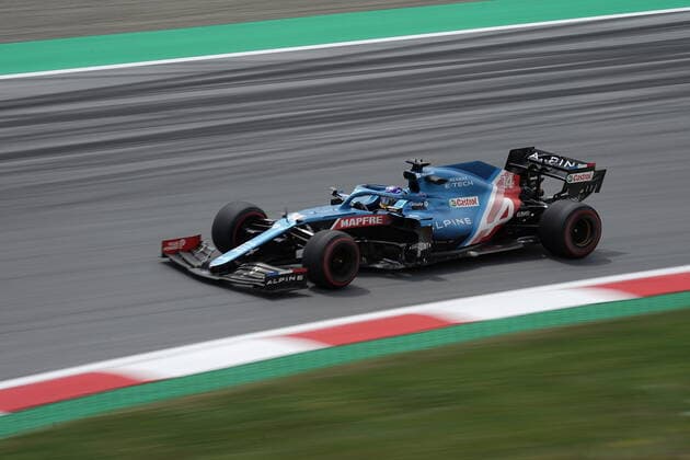 Formula 1 BWT Grand Prix of Styria 2021 25 06 2021, Red Bull Ring , Spielberg, Formula 1 BWT Grand Prix of Styria 2021 , in the picture Fernando Alonso ESP 14 , Alpine F1 Team nordphotoxGmbHx xBratic nph00250