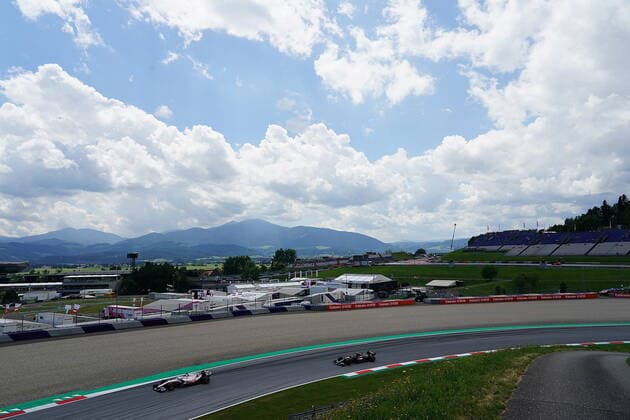 Formula 1 BWT Grand Prix of Styria 2021 25 06 2021, Red Bull Ring , Spielberg, Formula 1 BWT Grand Prix of Styria 2021 , in the picture Nikita Mazepin RUS 9 , Haas F1 Team, Valtteri Bottas FIN 77 , Mercedes AMG Petronas Formula One Team nordphotoxGmbHx xBratic nph00250