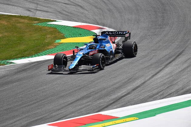 Formula 1 BWT Grand Prix of Styria 2021 25 06 2021, Red Bull Ring , Spielberg, Formula 1 BWT Grand Prix of Styria 2021 , in the picture Fernando Alonso ESP 14 , Alpine F1 Team nordphotoxGmbHx xBratic nph00250