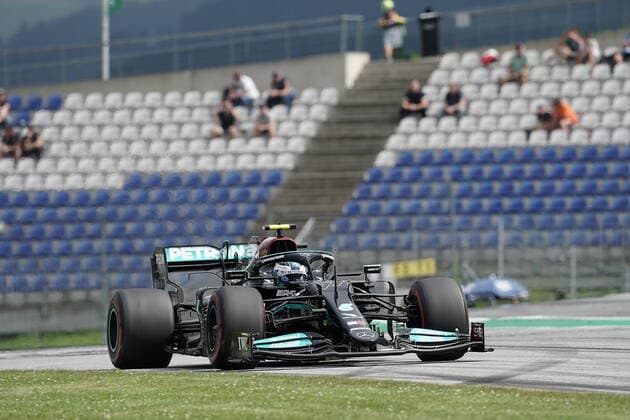 Formula 1 BWT Grand Prix of Styria 2021 25 06 2021, Red Bull Ring , Spielberg, Formula 1 BWT Grand Prix of Styria 2021 , in the picture Valtteri Bottas FIN 77 , Mercedes AMG Petronas Formula One Team nordphotoxGmbHx xBratic nph00250