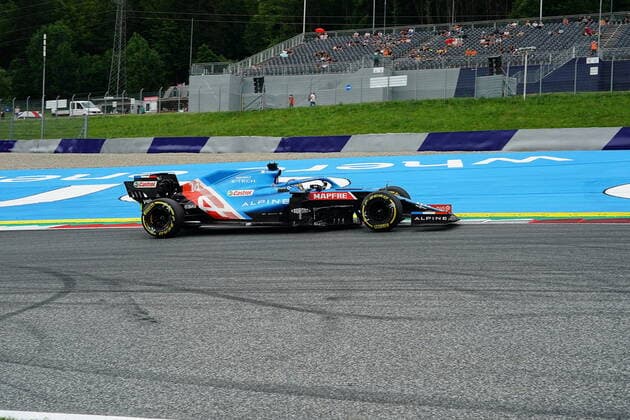 Formula 1 BWT Grand Prix of Styria 2021 25 06 2021, Red Bull Ring , Spielberg, Formula 1 BWT Grand Prix of Styria 2021 , in the picture Fernando Alonso ESP 14 , Alpine F1 Team nordphotoxGmbHx xBratic nph00250