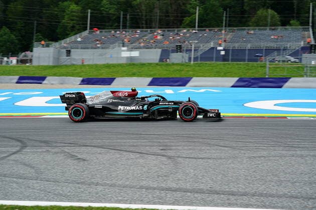 Formula 1 BWT Grand Prix of Styria 2021 25 06 2021, Red Bull Ring , Spielberg, Formula 1 BWT Grand Prix of Styria 2021 , in the picture Valtteri Bottas FIN 77 , Mercedes AMG Petronas Formula One Team nordphotoxGmbHx xBratic nph00250
