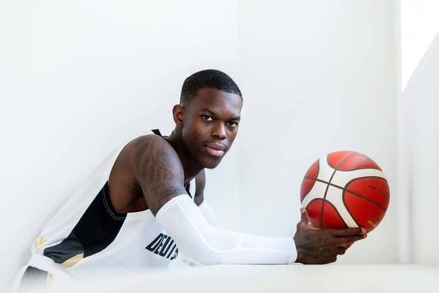 Basketball Leimen 22 06 2021 German Men National Team Germany GER Photoshooting Dennis Schröder Schroeder Germany, No 17 Schröder Schroder