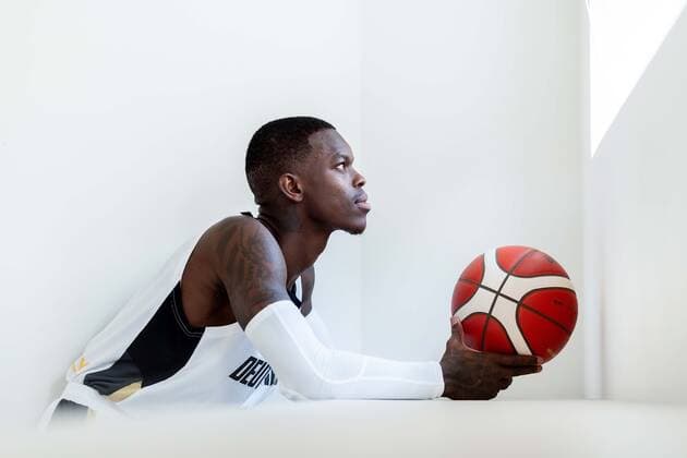 Basketball Leimen 22 06 2021 German Men National Team Germany GER Photoshooting Dennis Schröder Schroeder Germany, No 17 Schröder Schroder