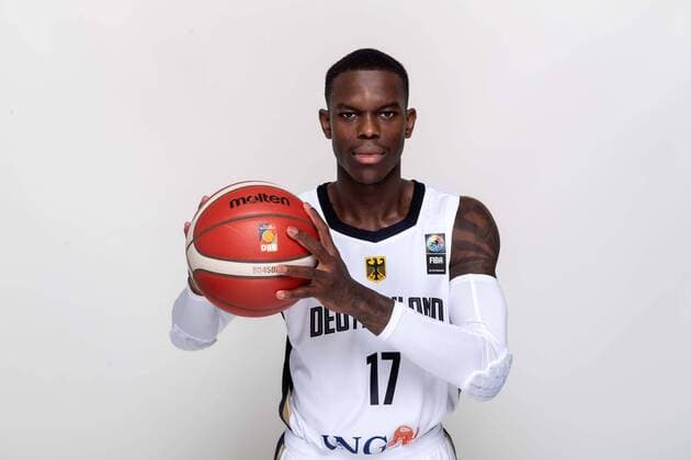 Basketball Leimen 22 06 2021 German Men National Team Germany GER Photoshooting Dennis Schröder Schroeder Germany, No 17 Schröder Schroder