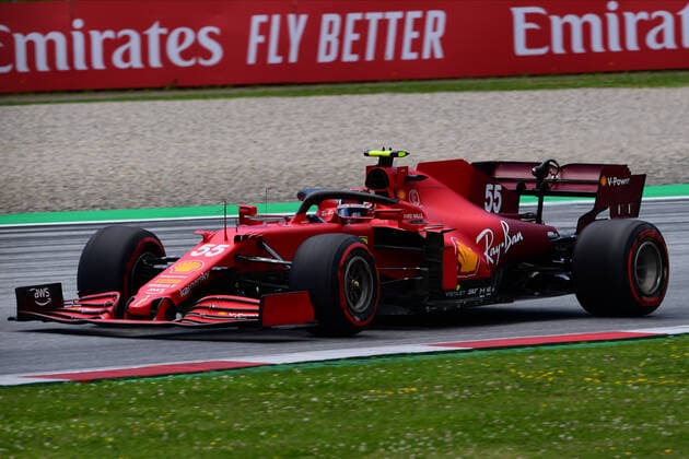 F1 Grand Prix of Styria - Qualifying Carlos Sainz of Scuderia Mission Winnow Ferrari drive his SF21 single-seater during free practice of Styrian Grand Prix, 8th round of Formula One World Championship, WM, Weltmeisterschaft in Red Bull Ring in Spielberg, Styria, Austria, 26 June 2021 Spielberg Styria Austria diodato-notitle210626_np4oX  Copyright: xAndreaxDiodatox