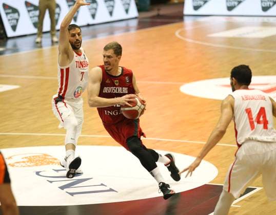 Photo on the ball Andreas Obst Germany Basketball Supercup Sat 19 06 2021 4 Nations Cup in Hamburg Germany Tunisia