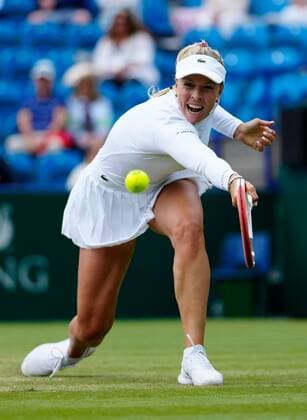 Mandatory Credit: Photo by Dave Shopland BPI Shutterstock (12168982bo) Runner Up Anett Kontaveit in Action Viking International Championships, Day Eight, Tennis, Eastbourne, East Sussex, UK - 26 June 2021 Viking International Championships, Day Eight, Tennis, Eastbourne, East Sussex, UK - 26 June 2021  Copyright: xDavexShopland BPI Shutterstockx 12168982bo