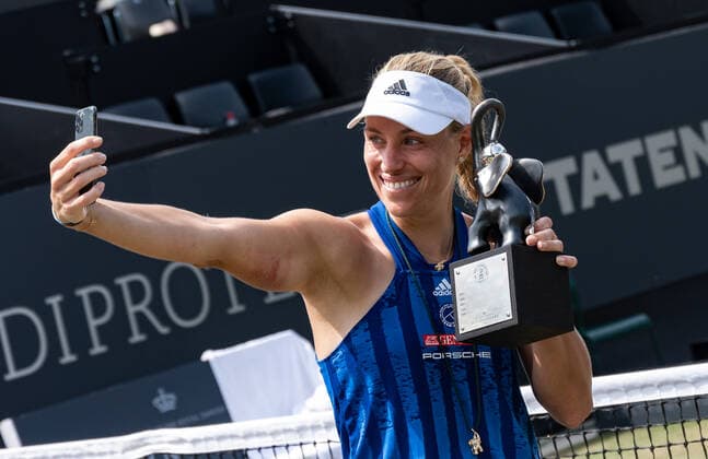 2021 WTA Bad Homburg Open Angelique Kerber GER wins final against Katerina Siniakova CZE Photo Sportfoto Zimmer Daniel Maurer