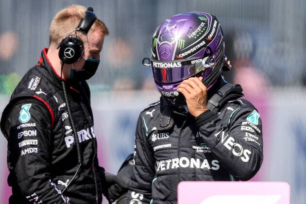 Formula 1 - GP of Styria 2021 SPIELBERG,AUSTRIA,26.JUN.21 - MOTORSPORTS, FORMULA 1 - Grand Prix of Styria, Red Bull Ring, practice and qualifying. Image shows Lewis Hamilton (GBR Mercedes).  GEPAxpictures xChristianxWalgram
