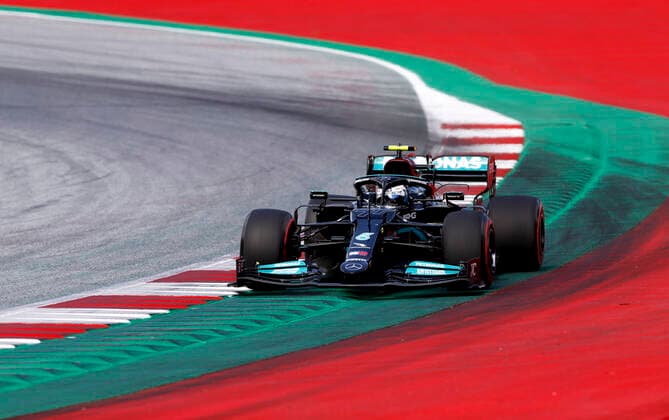 77 Valtteri Bottas FIN, Mercedes AMG Petronas F1 Team , F1 Grand Prix of Styria at Red Bull Ring on June 26, 2021 in Spielberg, Austria Photo by HOCH ZWEI Spielberg Austria