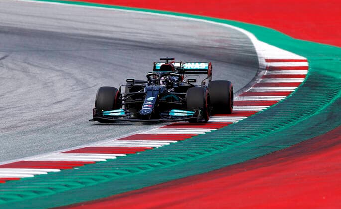44 Lewis Hamilton GBR, Mercedes AMG Petronas F1 Team , F1 Grand Prix of Styria at Red Bull Ring on June 26, 2021 in Spielberg, Austria Photo by HOCH ZWEI Spielberg Austria