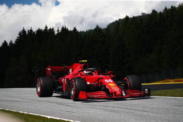 55 Carlos Sainz Jr Scuderia Ferrari. Formula 1 World Championship, WM, Weltmeisterschaft 2021, Styrian GP 2021, 24-27 June 2021  Copyright: xFedericoxBasilex xIPAx xIPAx xFedericoxBasilex xIPAx 0