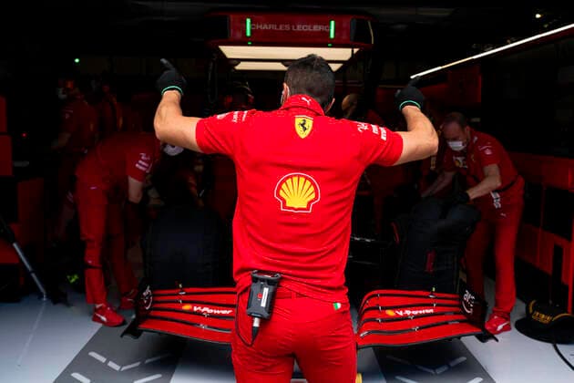 F1 Grand Prix of Styria Scuderia Ferrari Mission Winnow Team, F1 Grand Prix of Styria at Red Bull Ring on June 26, 2021 in Spielberg, Austria. (Photo by COLOMBO IMAGES FIA Pool via HOCH ZWEI) Spielberg Austria Poolfoto HOCH ZWEI Pool COLOMBO IMAGES ,EDITORIAL USE ONLY