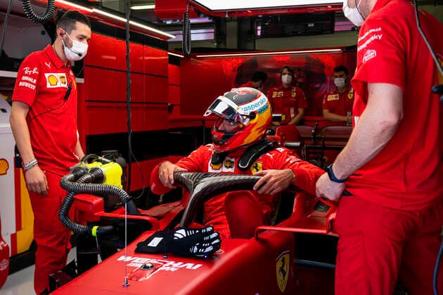 F1 Grand Prix of Styria 55 Carlos Sainz (ESP, Scuderia Ferrari Mission Winnow), F1 Grand Prix of Styria at Red Bull Ring on June 26, 2021 in Spielberg, Austria. (Photo by COLOMBO IMAGES FIA Pool via HOCH ZWEI) Spielberg Austria Poolfoto HOCH ZWEI Pool COLOMBO IMAGES ,EDITORIAL USE ONLY