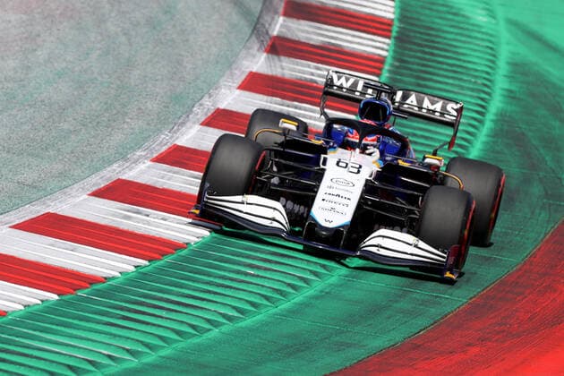 Formula 1 - GP of Styria 2021 SPIELBERG,AUSTRIA,26.JUN.21 - MOTORSPORTS, FORMULA 1 - Grand Prix of Styria, Red Bull Ring, practice and qualifying. Image shows George Russell (GBR Williams).  GEPAxpictures xChristianxWalgram