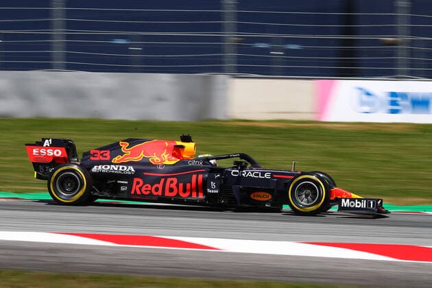 Formula 1 Styrian Gran Prix 2021 Max Verstappen of Red Bull Racing on track during qualifying ahead of Styrian Gran Prix 2021 Spielberg Red Bull Ring Austria Copyright: xBasilex