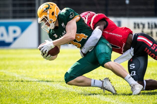 GFL German Football League Potsdam Royals vs Cologne Crocodiles 26 06 2021 GFL, Potsdam Royals Cologne Crocodiles Karl Liebknecht Stadion Potsdam, 26 06 2021 Copyright: xBEAUTIFULxSPORTS NicolxMarschallx