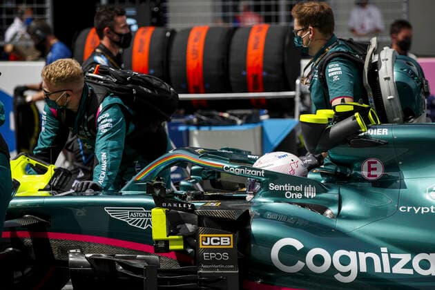 5 Sebastian Vettel GER, Aston Martin Cognizant F1 Team , F1 Grand Prix of Styria at Red Bull Ring on June 27, 2021 in Spielberg, Austria Photo by HOCH ZWEI Spielberg Austria
