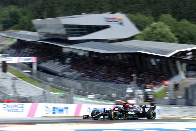 Formula 1 - GP of Styria 2021 SPIELBERG,AUSTRIA,27.JUN.21 - MOTORSPORTS, FORMULA 1 - Grand Prix of Styria, Red Bull Ring. Image shows Lewis Hamilton (GBR Mercedes).  GEPAxpictures xChristianxWalgram