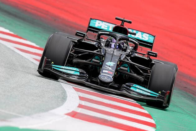 Formula 1 - GP of Styria 2021 SPIELBERG,AUSTRIA,27.JUN.21 - MOTORSPORTS, FORMULA 1 - Grand Prix of Styria, Red Bull Ring. Image shows Lewis Hamilton (GBR Mercedes).  GEPAxpictures xChristianxWalgram