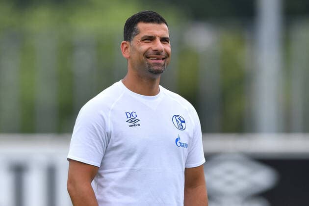 Football 2 Bundesliga Test match FC Schalke 04 SF Hamborn 07 on 27 06 2021 at the Parkstadion in Gelsenkirchen Dimitrios Grammozis coach head coach Schalke xHDx