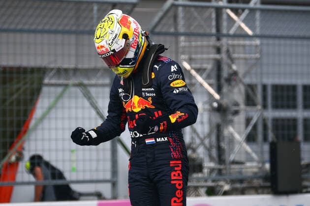 Formula 1 Styrian Gran Prix 2021 Max Verstappen of Red Bull Racing celebrate at the end of Styrian Gran Prix 2021 Spielberg Red Bull Ring Austria Copyright: xBasilex